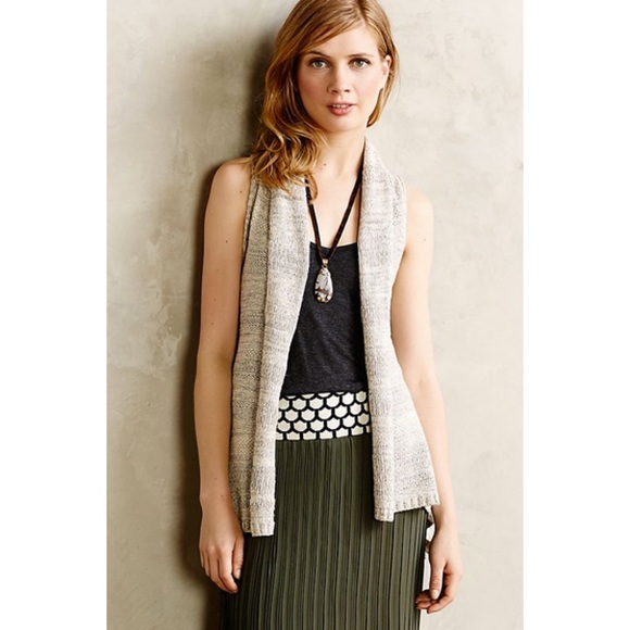 Anthropologie Sparrow Twist Back Sweater Vest - Picture 1 of 6